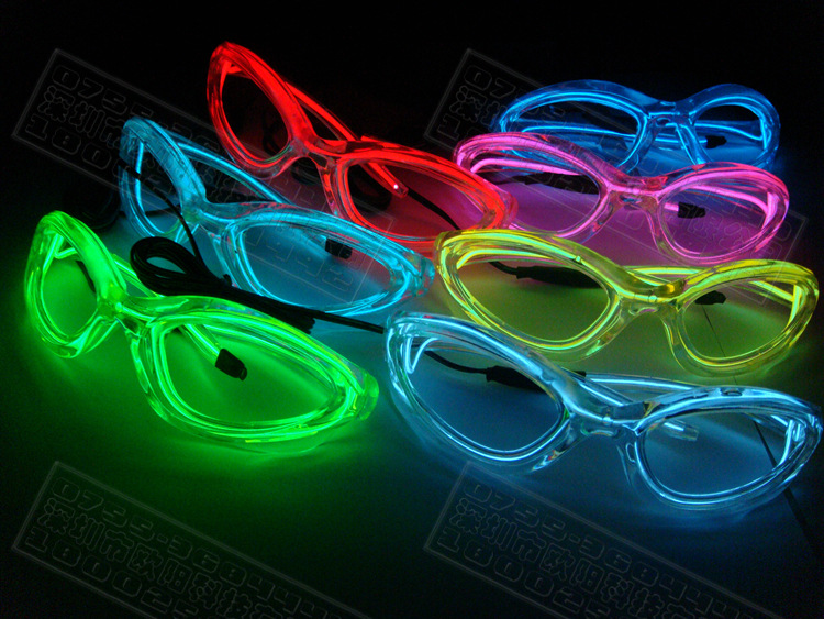 El Cold Light Glasses Glasses Led Glasses Glasses Fluorescent Dance Performance Party KTV Bar Company Flashing Glasses