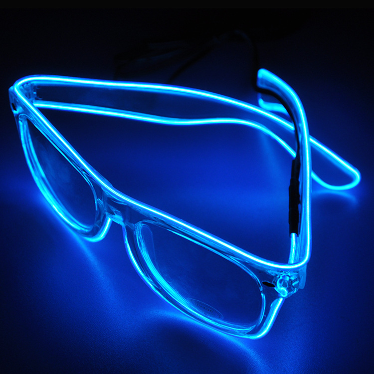 Flashing Glasses  Fluorescent Glasses Glasses El Luminous Personalized Glasses Glasses Factory Direct Sales