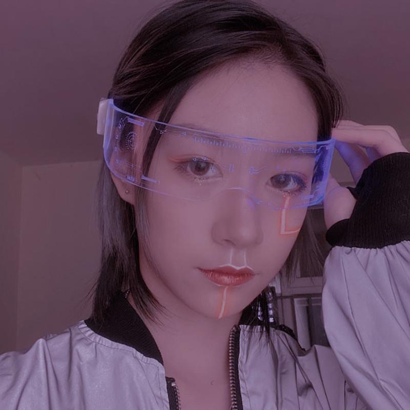 Flashing Glasses Led Goggles Summer New Color-Changing Future Technology Sunglasses Flashing Glasses