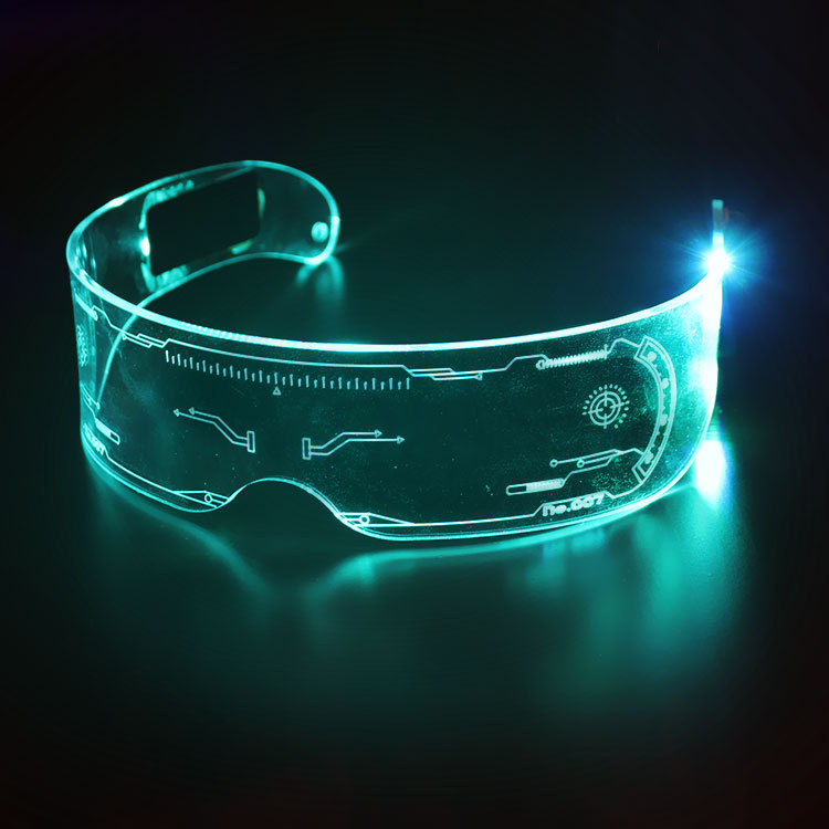 Flashing Glasses Factory New LED Goggles Cheer Party Flash Glasses Holiday Fluorescent Glasses Party Luminous Glasses