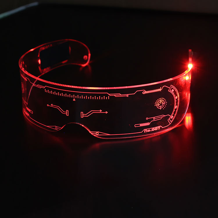 Flashing Glasses Factory New LED Goggles Cheer Party Flash Glasses Holiday Fluorescent Glasses Party Luminous Glasses