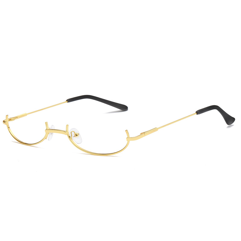 Japanese Style Soft Girl Half-Frame Decorative Glasses Anime Two-Dimensional Glasses FrameDecorative Glasses