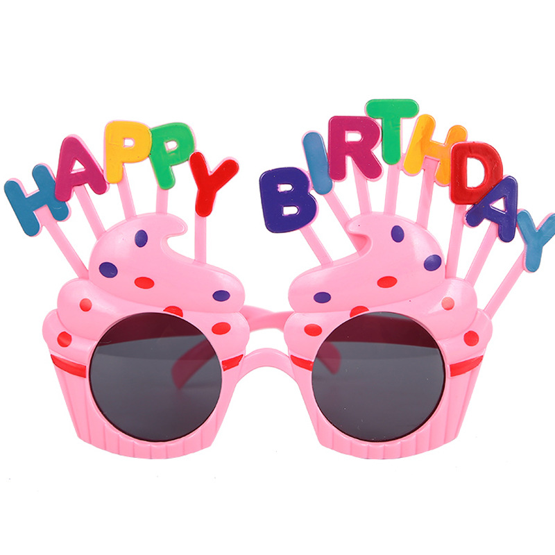 Birthday Glasses Funny Decorative Sunglasses Cake Birthday Party Happy Ins Xiaohongshu Party Photo Props
