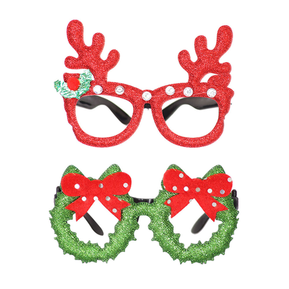 New Christmas Decorative Glasses Elderly Snowman Antlers Glasses Christmas Party Children&#039;s Toys Christmas Glasses Glasses