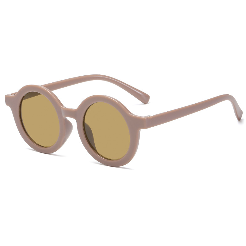 2021new Cute round Frame Kids Sunglasses Baby Decorative UV-Proof Sunglasses Boys and Girls Glasses Trendy
