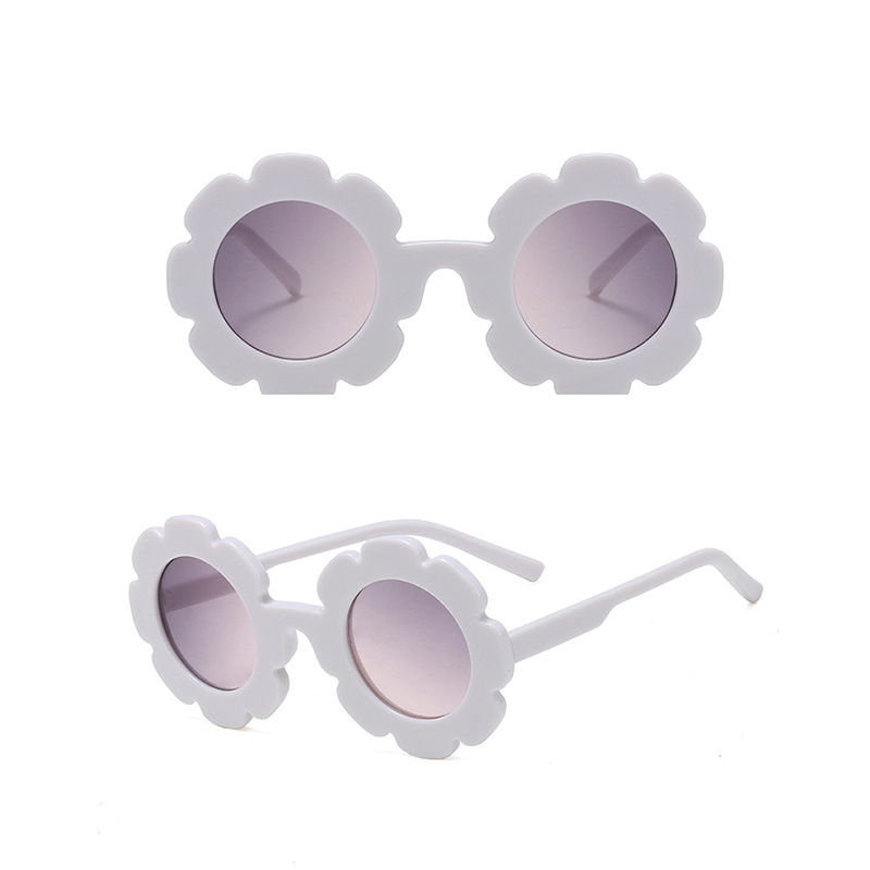1380 Lace Plastic Frame Children&#039;s Decorative Mirror round Lens Baby Fashion Sunglasses Cute Wild Glasses