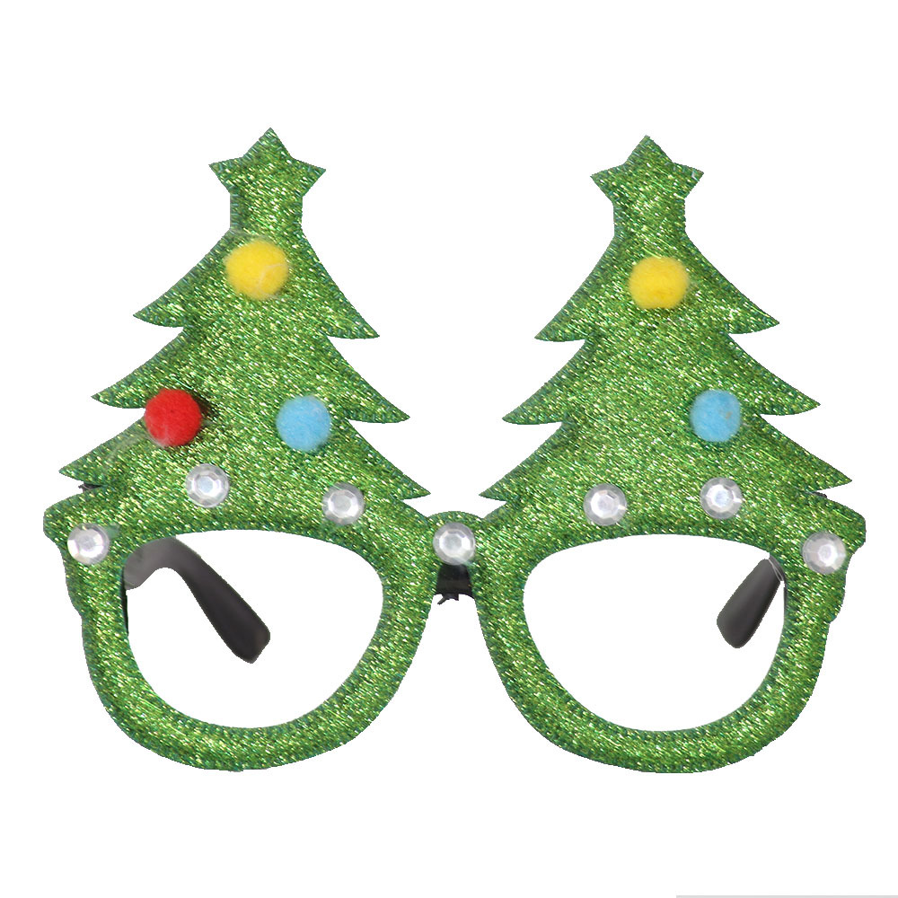 Christmas Decorations Adult Children&#039;s Toys Santa Snowman Antler Glasses Christmas Decorative Glasses
