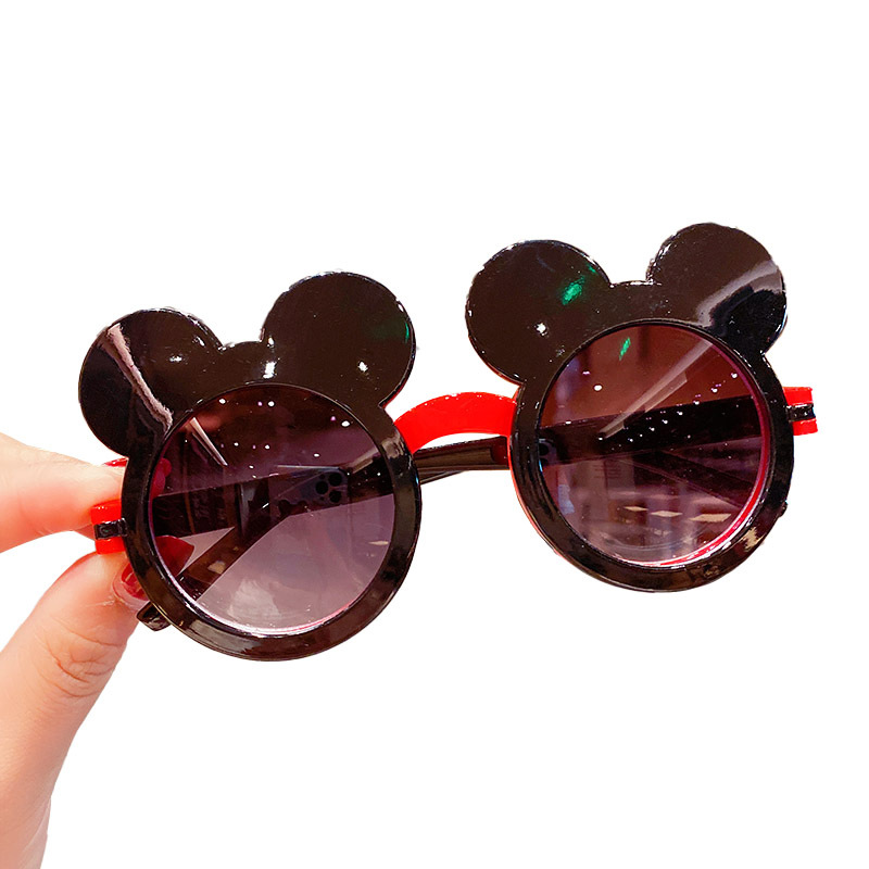 Cartoon Children&#039;s Minnie Mickey Flip Glasses Boys and Girls Animal Cute Sunglasses Sweet All-Matching Daily Sunglasses