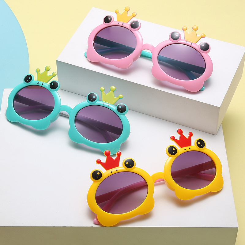 Cute Frog Kids Sunglasses Sunglasses UV-Proof Sunglasses 922148 Frog Mirror