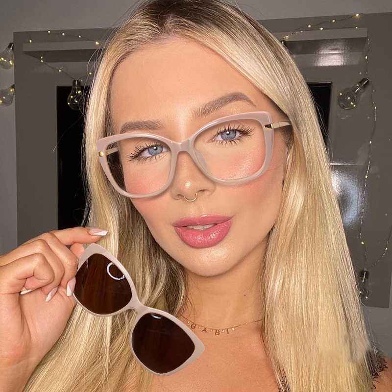 95829 Cross-Border New Arrival Spectacle Foot Clip Anti-Blue Light Glasses Driver Dual-Use Polarized Sunglasses Covering Glasses Female