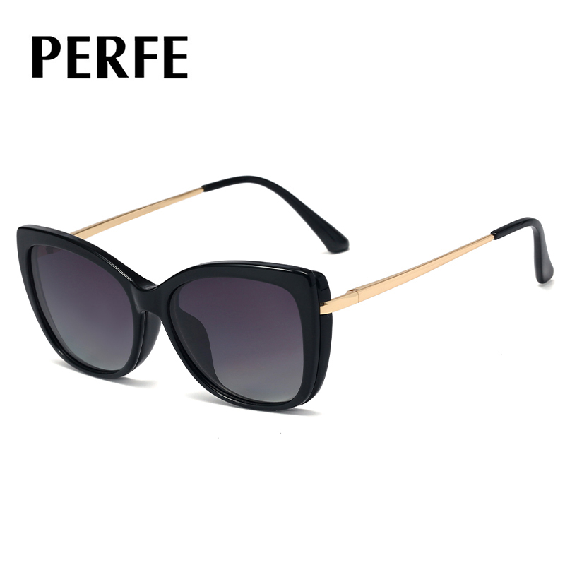 95829 Cross-Border New Arrival Spectacle Foot Clip Anti-Blue Light Glasses Driver Dual-Use Polarized Sunglasses Covering Glasses Female