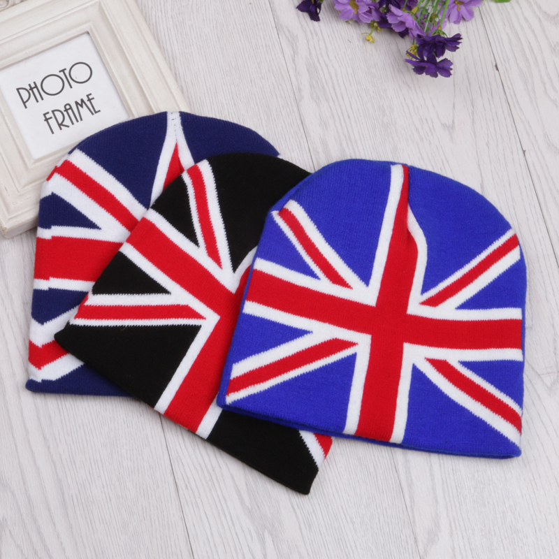 The information that Union Flag Jacquard stretches hat knitted hat