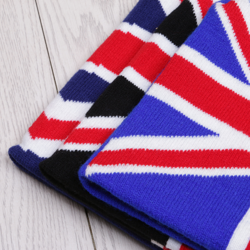 The information that Union Flag Jacquard stretches hat knitted hat