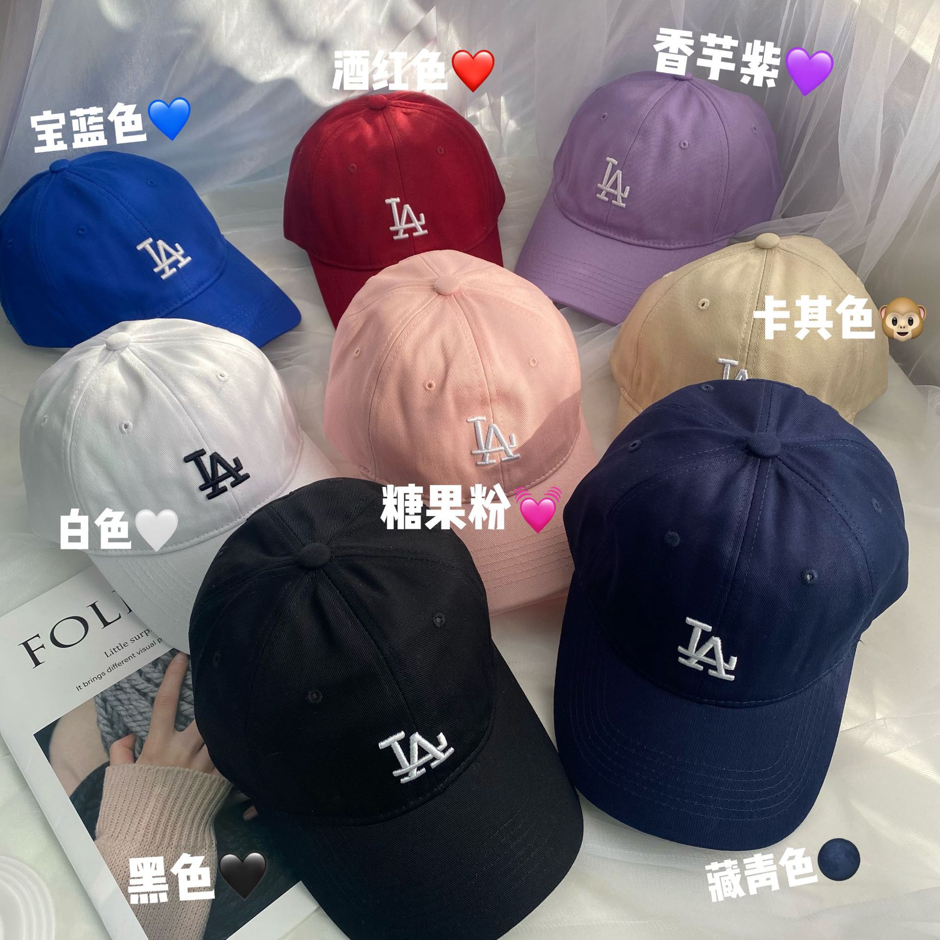Korean Fashion Brand Hat Yankees Soft Top Small Icon Peaked Cap NY Baseball Cap La Small Icon Small Icon Soft Top Peaked Cap