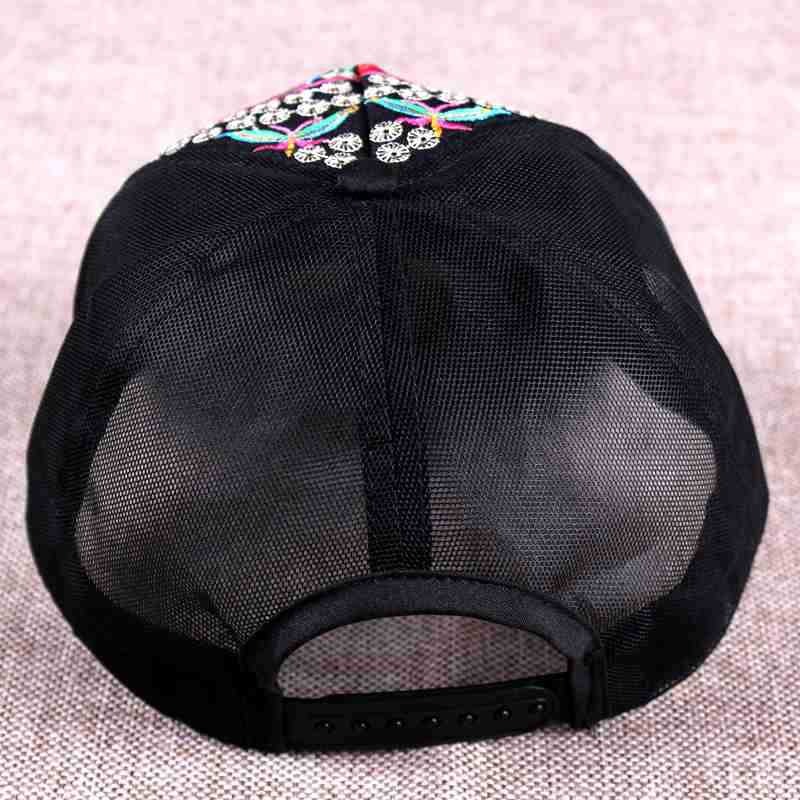 Ethnic Characteristics Thin Mesh Cap Breathable Cool Hat Summer Embroidered Leisure Sun Hat Sun Hat Women&#039;s Baseball Cap