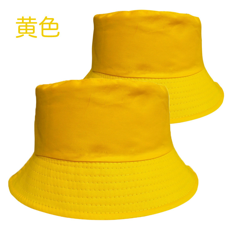 Bucket Hat Custom Logo Bucket Hat Fashion Flat Top Sun Protection Hat Spring Parent-Child round Cap Advertising Cap Printing