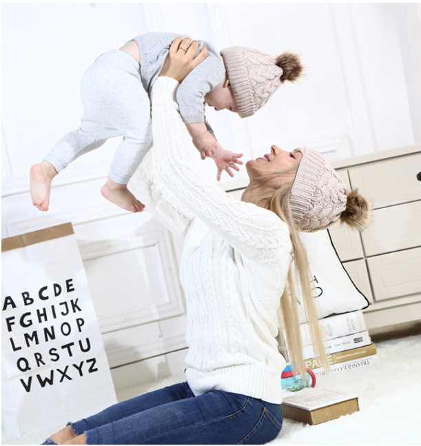 AliExpress New Men&#039;s and Women&#039;s Parent-Child Twist Imitation Raccoon Parent-child cap