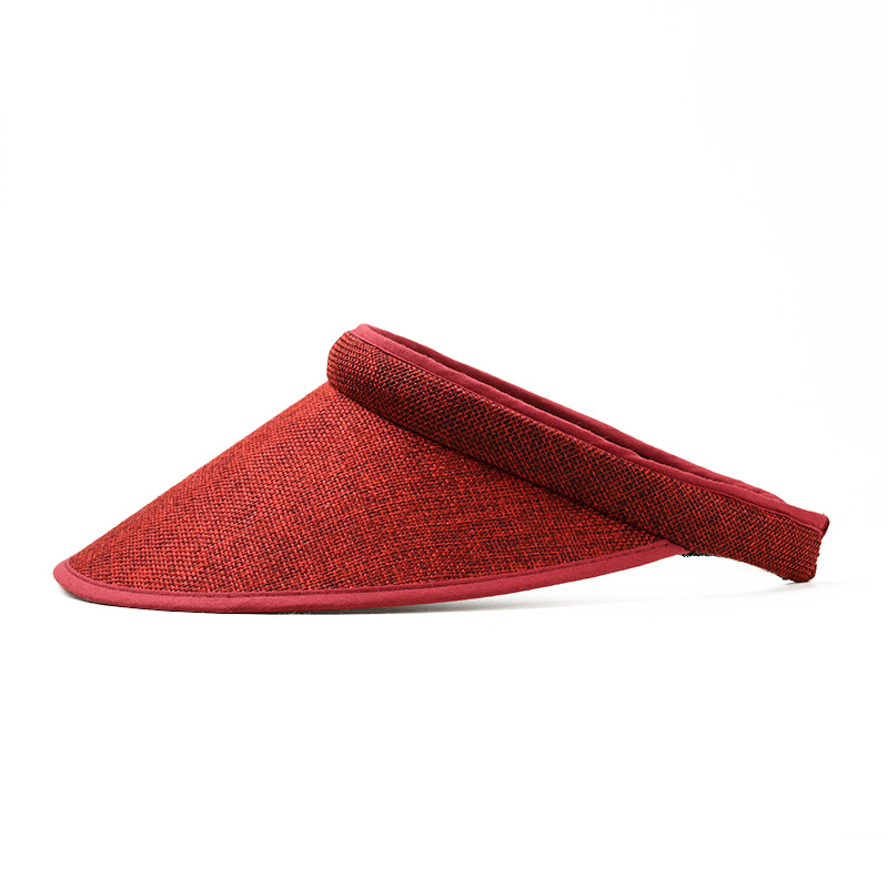 YJK-A047 Japanese Ins Fashion Simple Topless Hat Lady Outdoor Sun Protection UV Big Brim Sun Hat