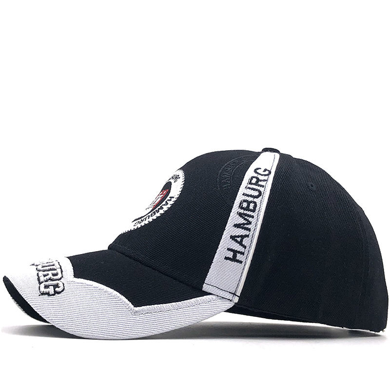 Cross-Border Hamburg Fortress National 3D Embroidery Baseball Cap Amazon Men and Women Spring, National hat
