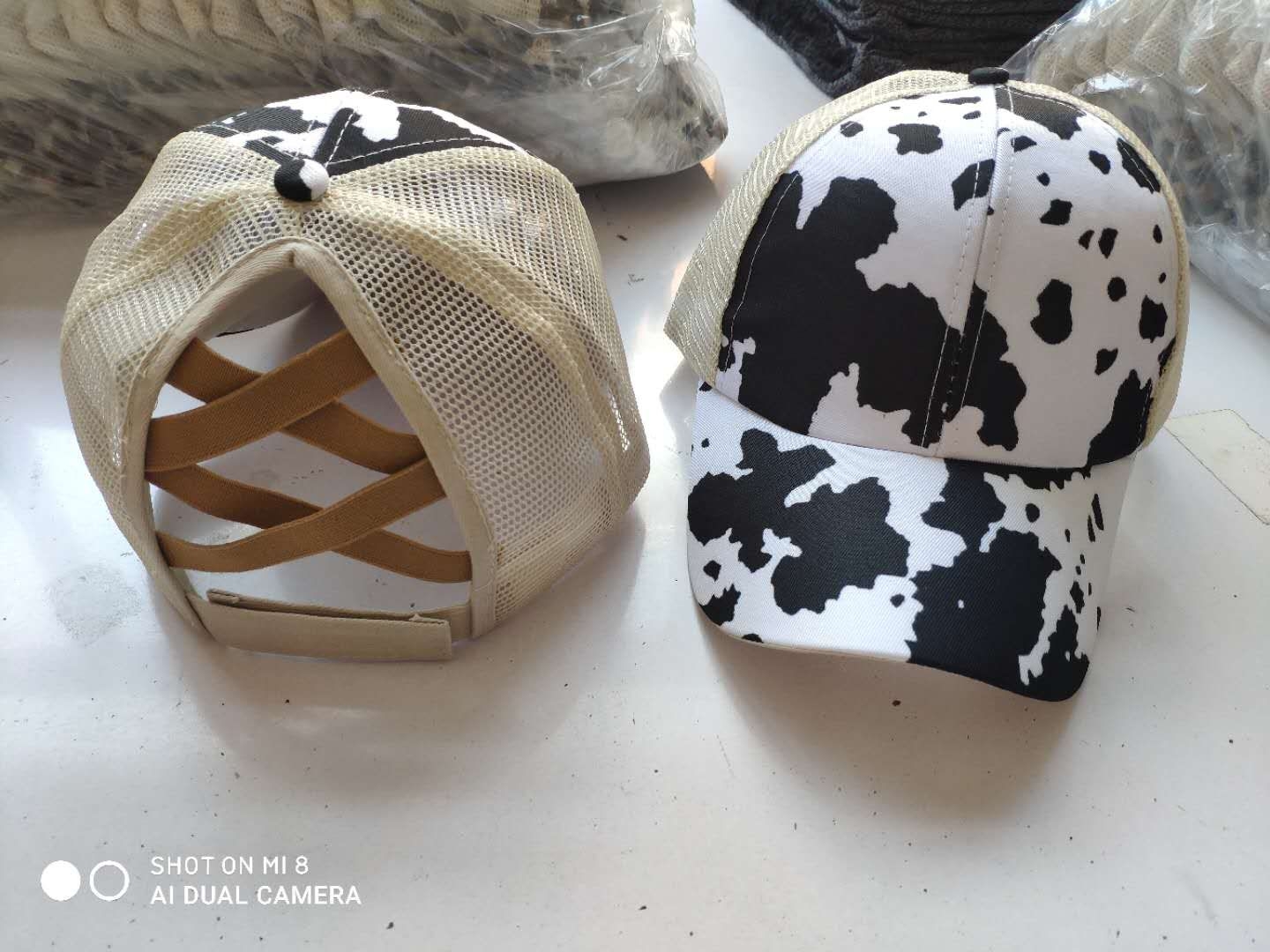 Baseball Cap Diamond Chrysanthemum Special Cross Mesh Cap