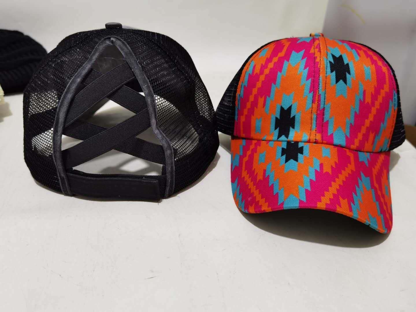 Baseball Cap Diamond Chrysanthemum Special Cross Mesh Cap