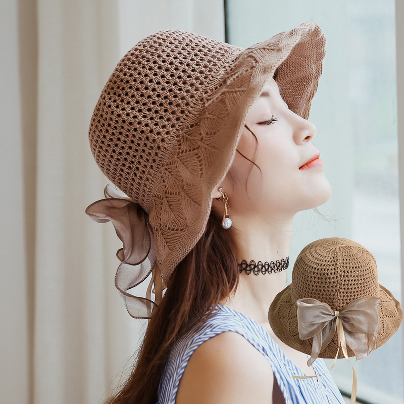 Ladies Summer Sun Hat Korean fashion Hat new cotton and linen are able Sun hat outdoor basin hat