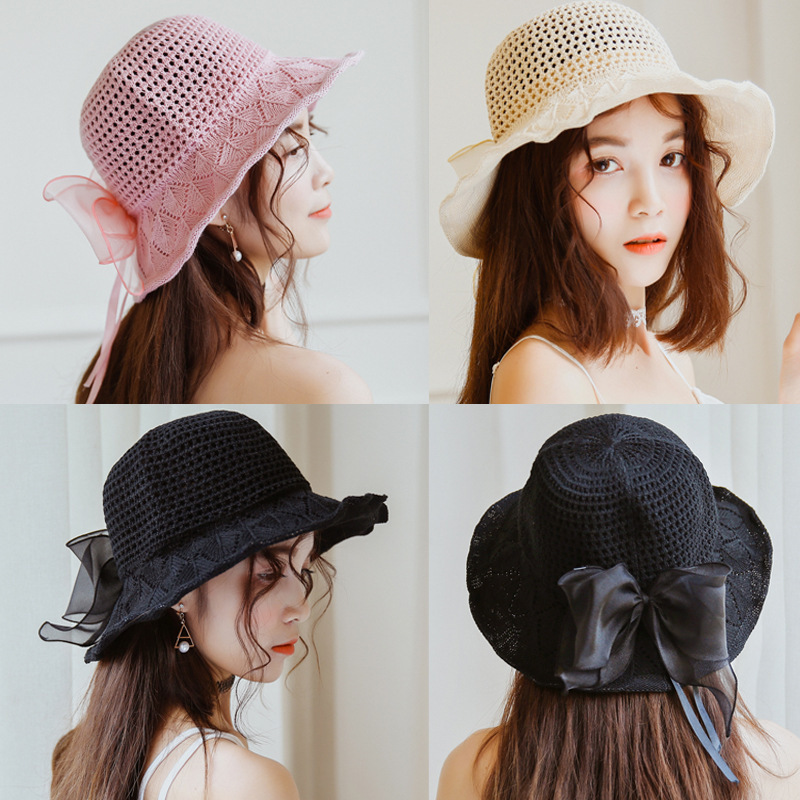 Ladies Summer Sun Hat Korean fashion Hat new cotton and linen are able Sun hat outdoor basin hat