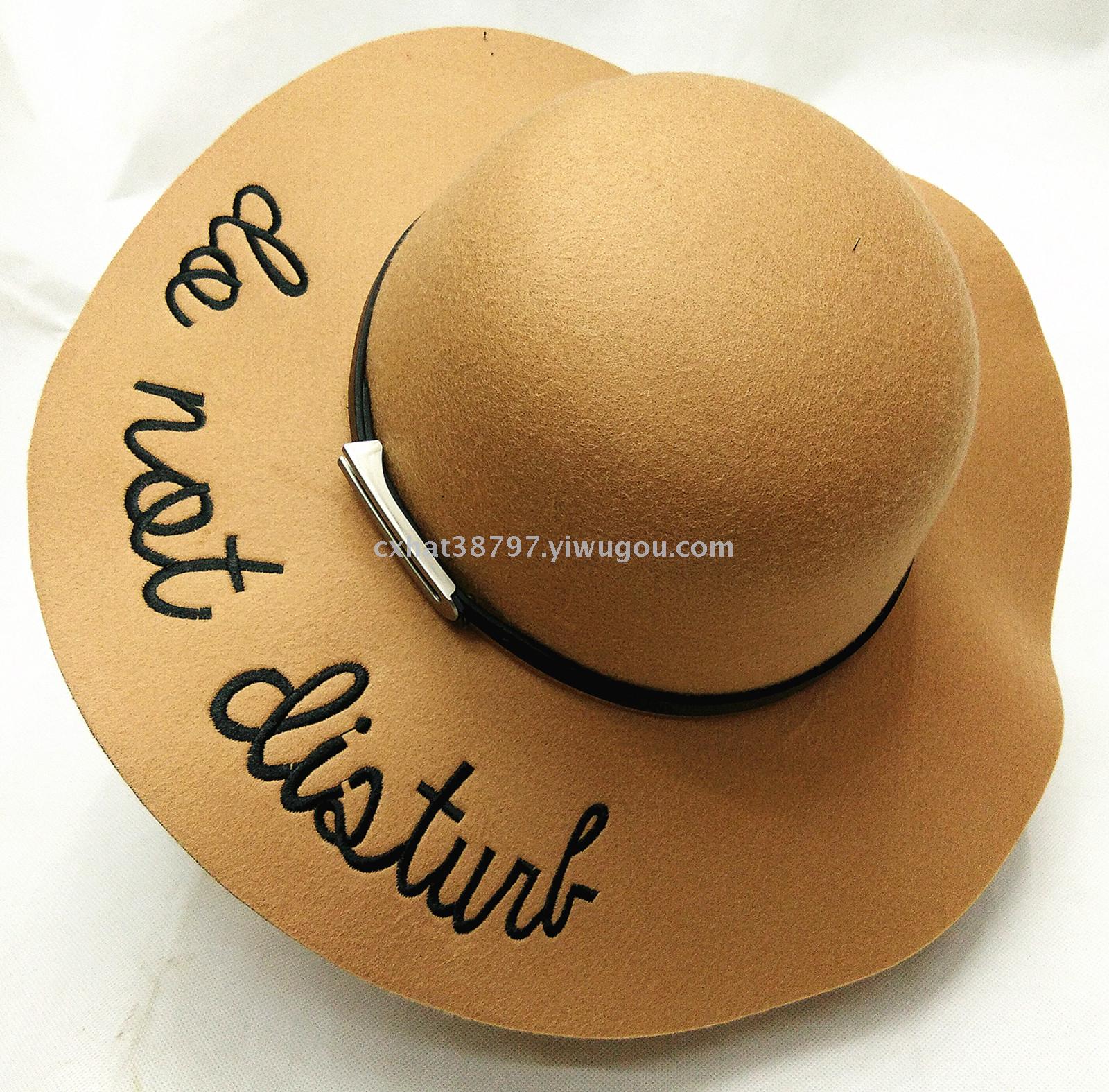 The new type of travel sun block sunshade is a top of the wool woolen hat tour.