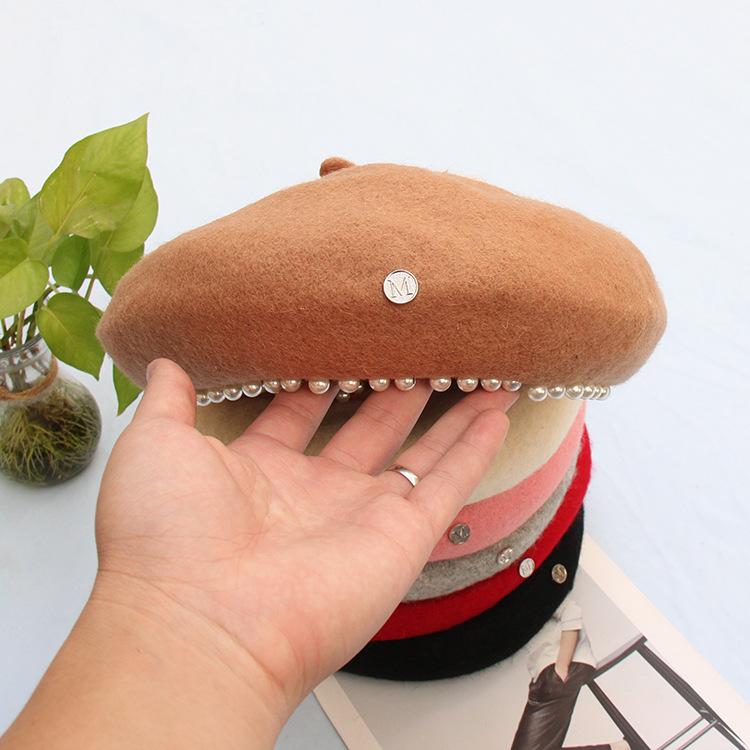 and Winter Korean Style All-Matching Japanese Painter Hat Sweet Cute Student Pumpkin Hat Female Fashion Advertising cap