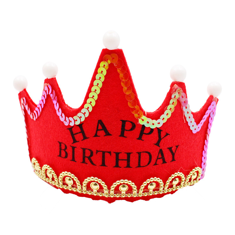  Hat Party Crown Head Net Red with Light Luminous Birthday Hair-Hoop Headband Cartoon Cap Factory Straight Glowing hat