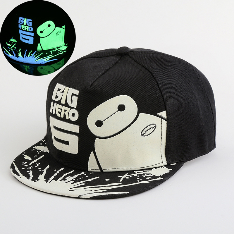 New Luminous Cap Men and Women Genius Fluorescent Cap Hip-Hop Baseball Cap Luminous Flat-Brimmed Cap Tide Glowing hat