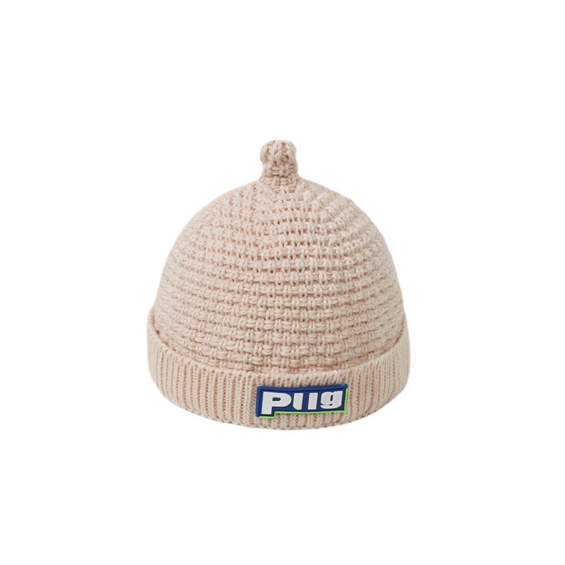 Knitted Woolen Cap Baby Boys and Girls Autumn and Winter Keep Baby Warm Pullover Melon Skin Hat Children&#039;s cap