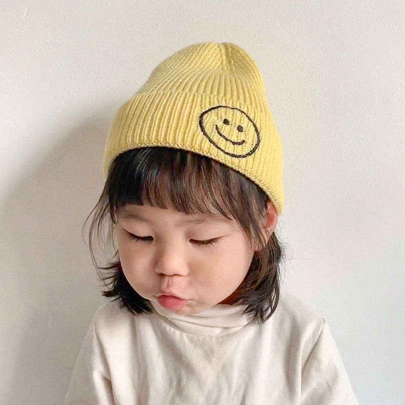 Children&#039;s Wool Hat Trendy Girls Knitted Hat Korean Ins Korean Style Candy Color Children&#039;s cap