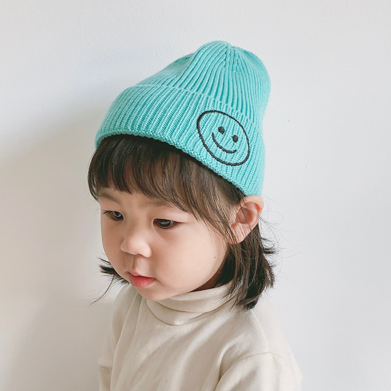 Children&#039;s Wool Hat Trendy Girls Knitted Hat Korean Ins Korean Style Candy Color Children&#039;s cap