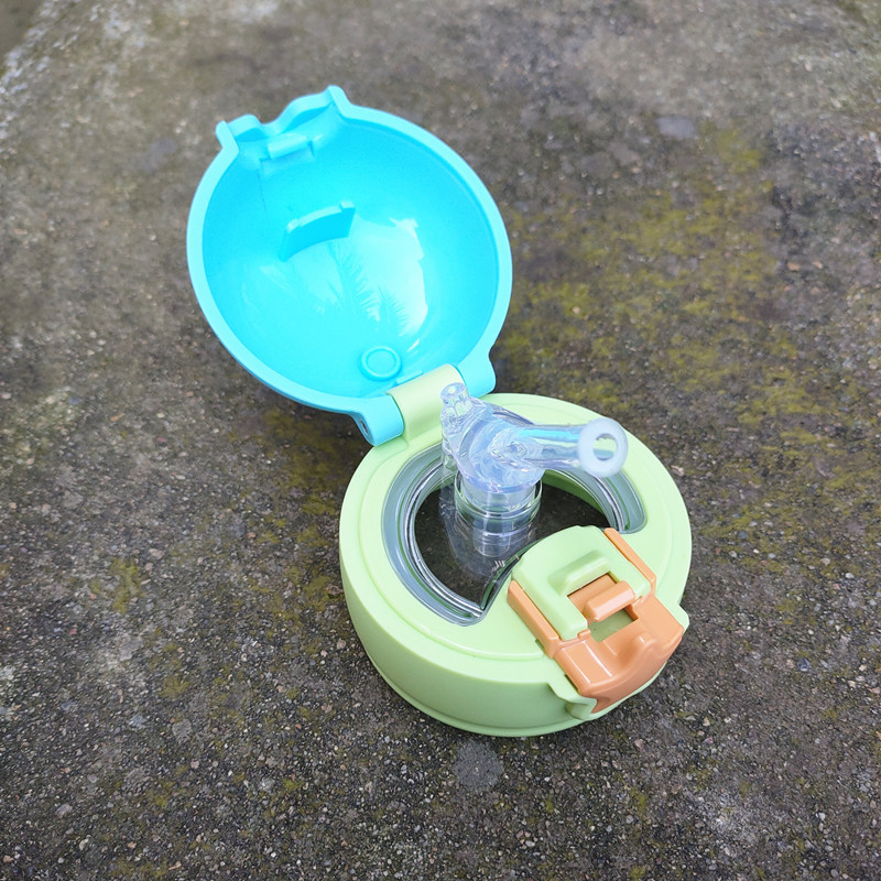 Transparent Stars Children&#039;s Thermal Carafe Cup Lid Straw Lid Student Cup Cap with Drinking Straw Universal Accessories