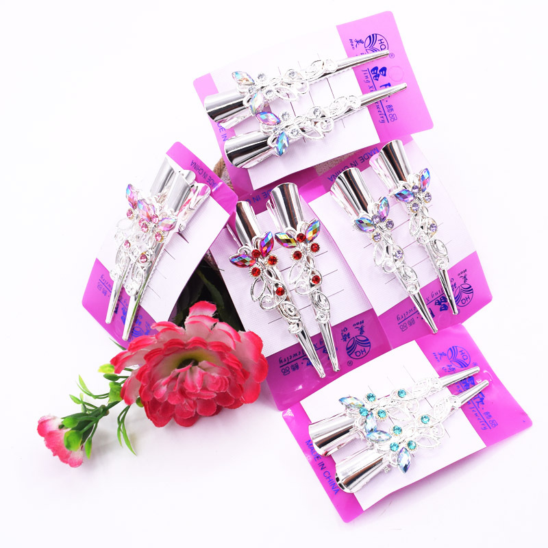 Iron Small Ox Horn Hairclip Banana Clip Ladies Hairpin Duck Clip Retro Chinese Style One Price 2 Yuan Store Supply
