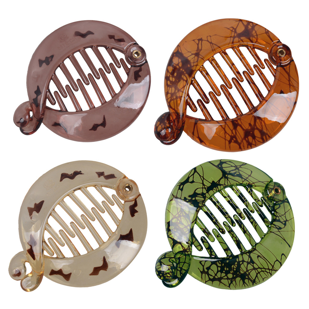 Manufacturer Cross-Border Supply European and American Fashion Female Hairpin High Quality Oxford Lentils Clip Banana Clip Hair Accessories