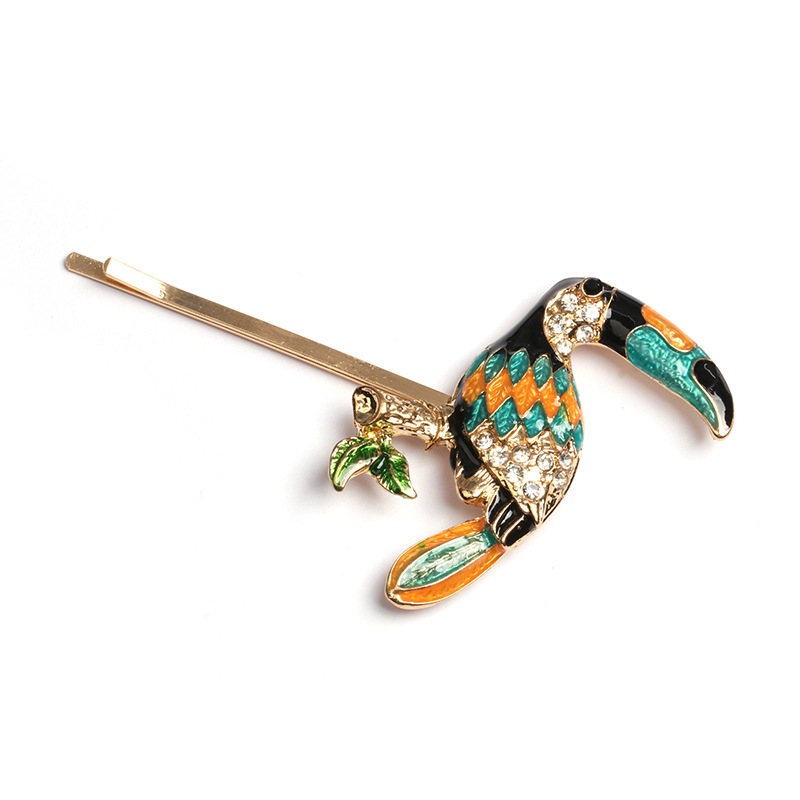 Europe and the United States fashion fashion hair accessories fashion delicate personality microset zircon fruit bee hairpin flower hair accessories wholesale