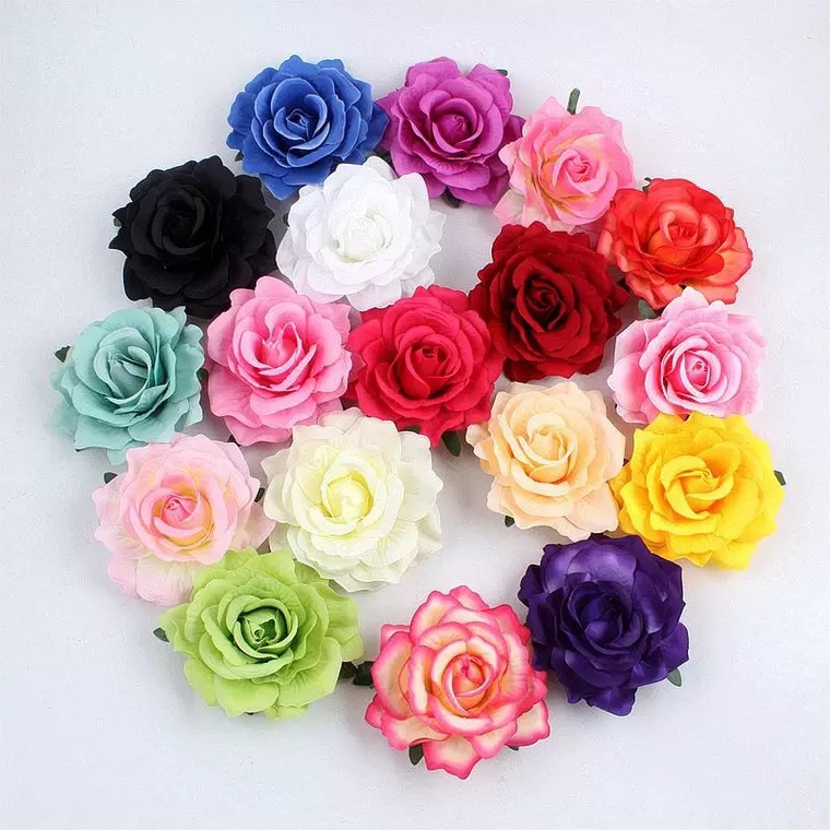 Rose Barrettes Cloth Hair Accessories Rich Rose Hairpin Wedding Fashion Flower Hair Clip Side Clip Rose Hairpin