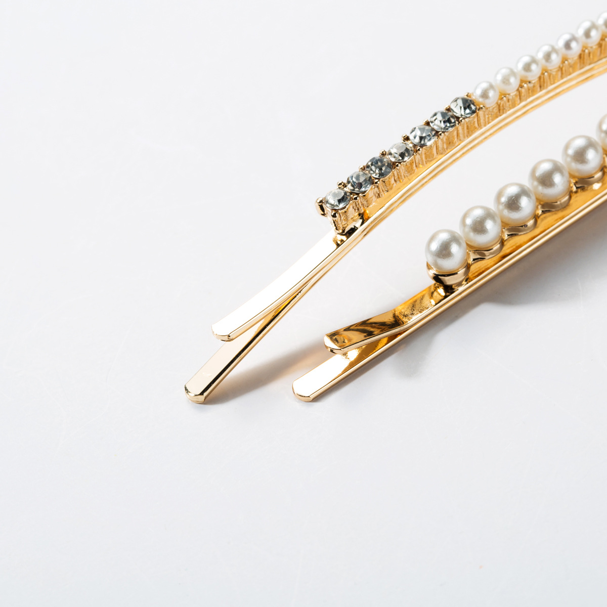 Fashion Brand Elegant Pearl Hairpin Set Combination Fresh Duckbill Clip Four-Piece Set European and American Hairpin