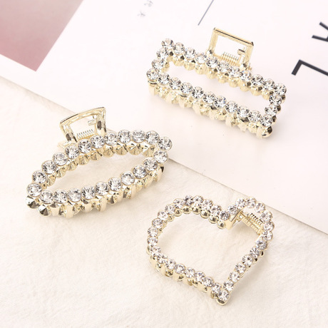 Web celebrity pearl hairpin girl half tie clip edge clip hair clip drill small clip new south Korean ins headdress
