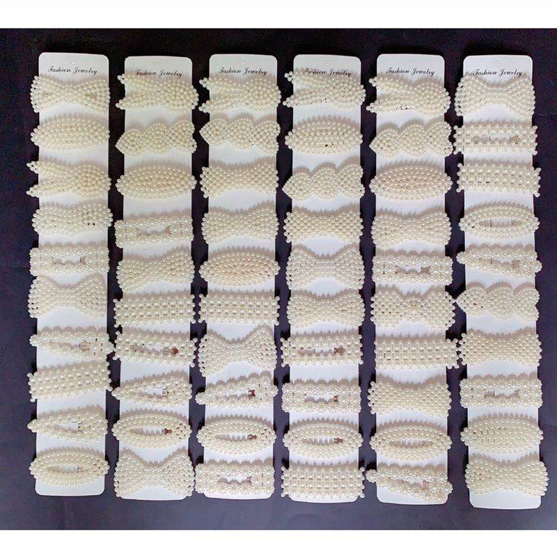 Douyin hot style ten one-card hairpin 10 pearl hairpin manufacturers direct web celebrity hairpin side clips