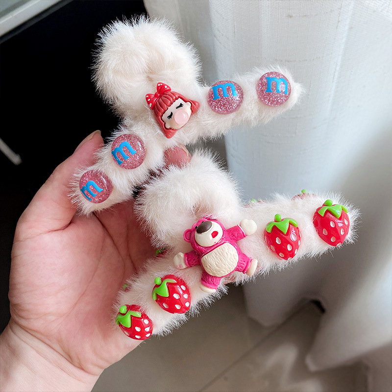 Instafamous Metal Grip Large Back Head Hair Claw Pearl Barrettes Temperament Shark Clip Hair Clip Headdress Claw Hairpin
