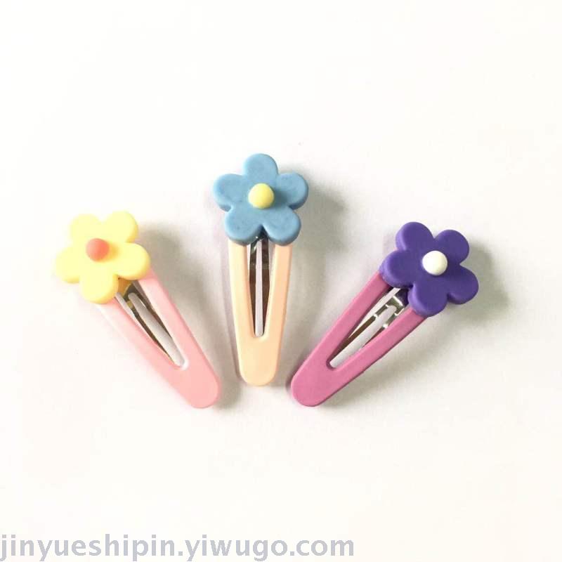 Hyuna wind fresh flower lovely hairpin ins girl bangs sweet BB hairpin