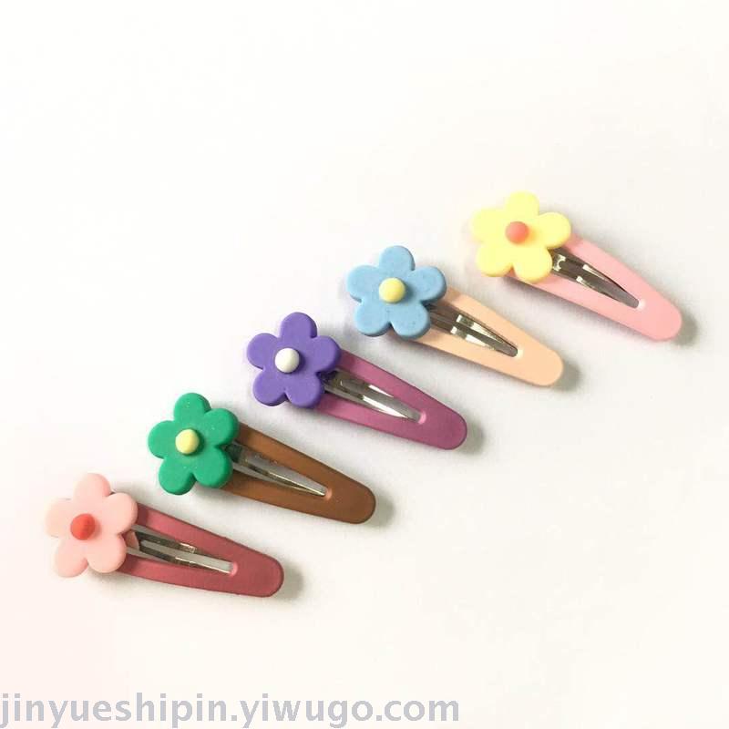 Hyuna wind fresh flower lovely hairpin ins girl bangs sweet BB hairpin