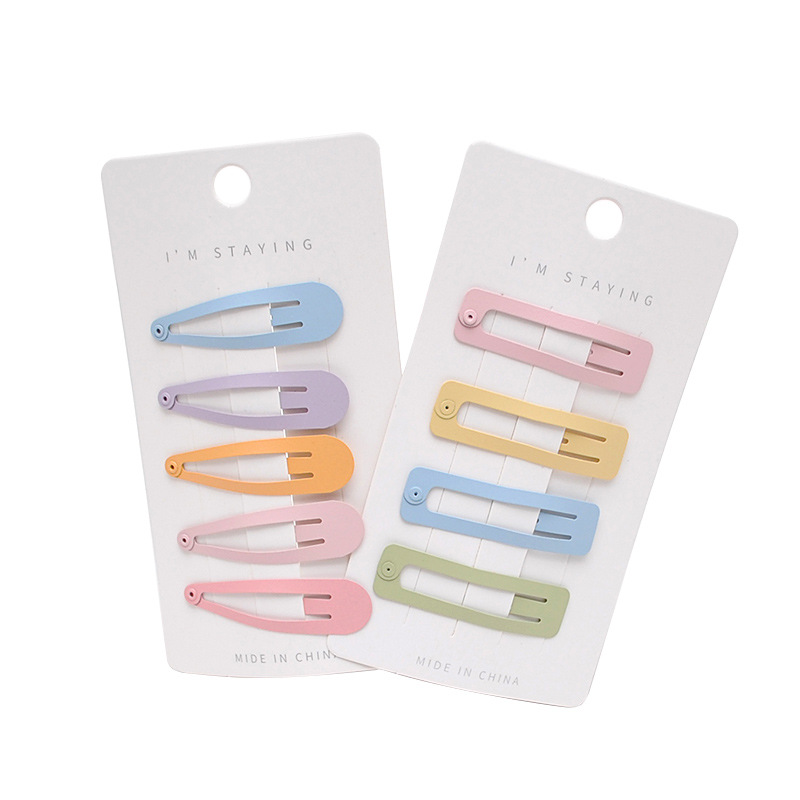 Korean Ins Sweet BB Clip Hairpin Hair Accessories Morandi Simple Barrettes BB Hairpin