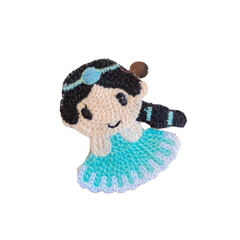 Cartoon Cute Ladies Children BB Hairpin Girls Woven Cartoon Princess Cropped Hair Clip Side Clip Ponytail Clip Headdress