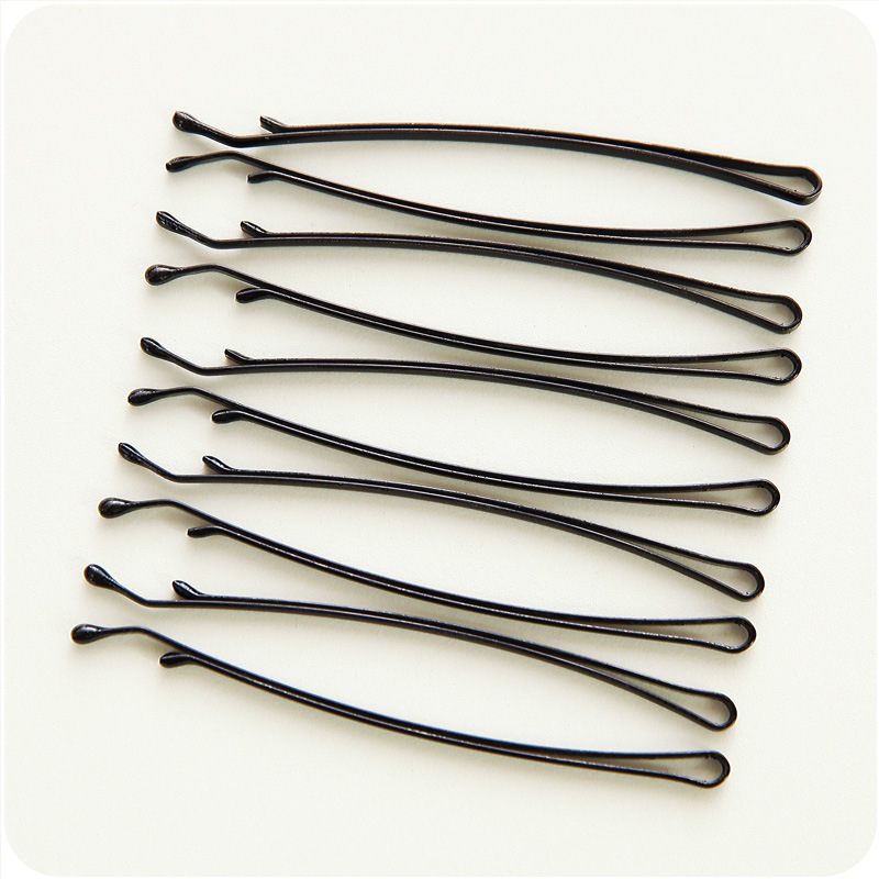 Korean Style Black Clip Thin Hairpin Small Hair Pin Steel Wire Side Clip Top Clip Clip Bang Hairpin U-Clip