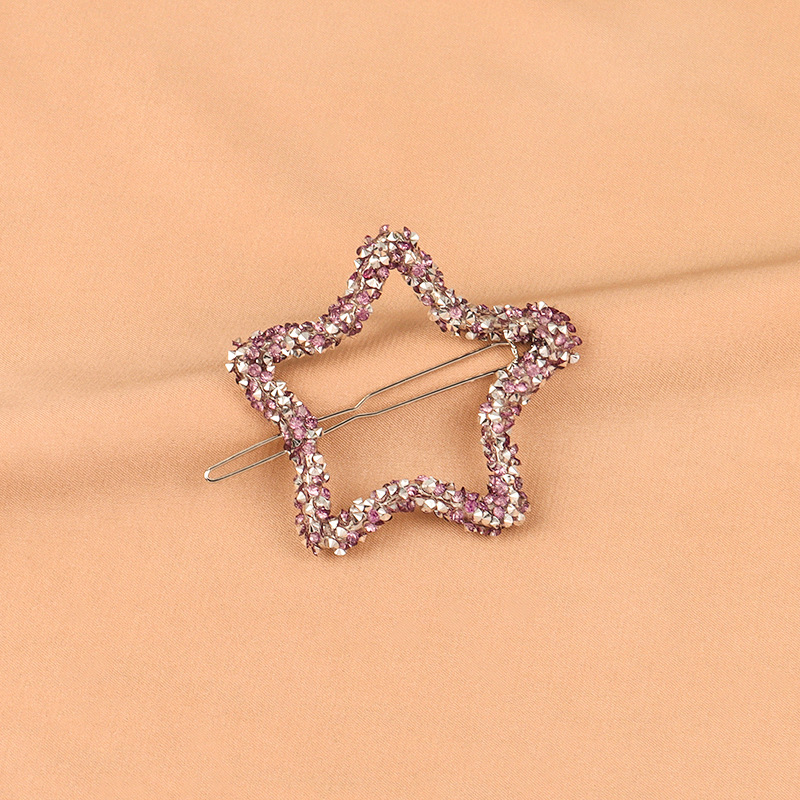  Clip Internet Celebrity Rhinestone Bobby Pin Cute Geometric Rhinestone Elegant Joker Hairclip Diamond Hairpin