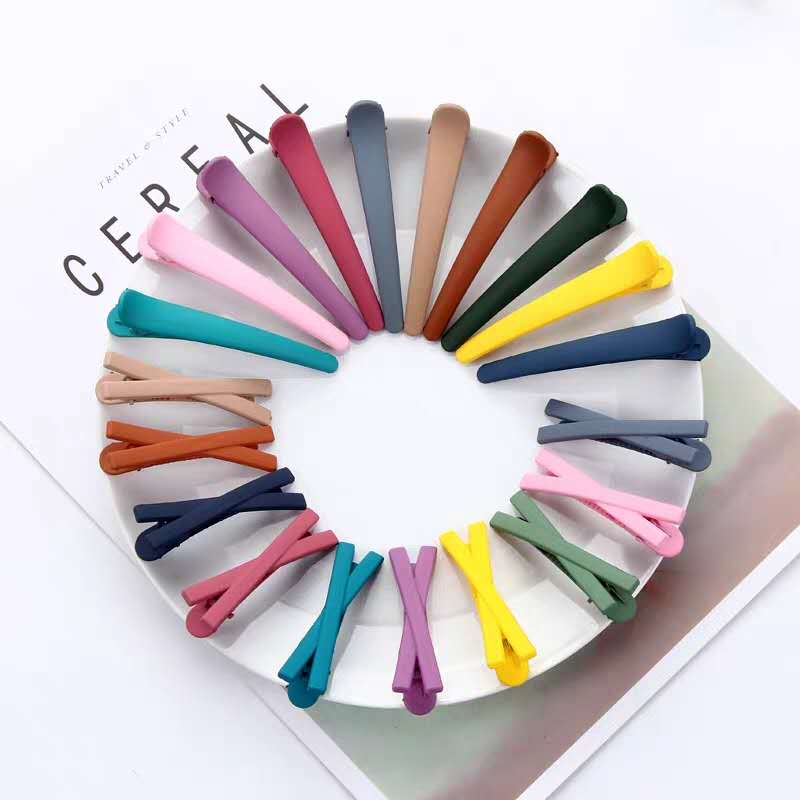 Iron-Free Plastic College Entrance Examination Passed Security Check Hairpin Acrylic Plastic Hair Clip Bar Shaped Clip Hairpin Multicolor Non-Magnetic Hairpin